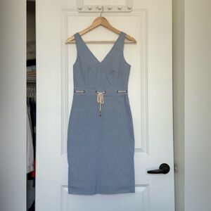 J. Crew - Coastal Blue Sheath Midi Dress